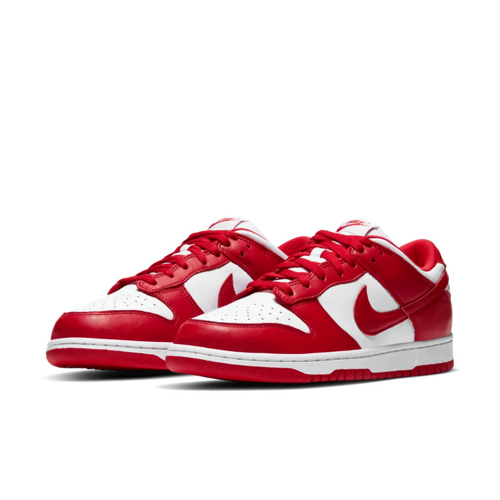 🌈(พร้อมส่ง ของแท้100%) ใช้โค้ดลด 30% ได้ 🎉Nike  Dunk Low White and University Red