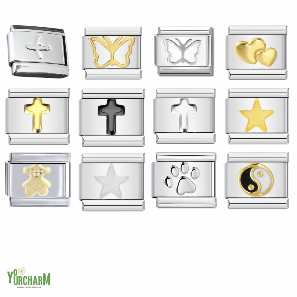 yourcharm italian charm bracelet อิตาเลี่ยนชาร์ม สร้อยข้อมือเลือกลายเองได้ set:basic