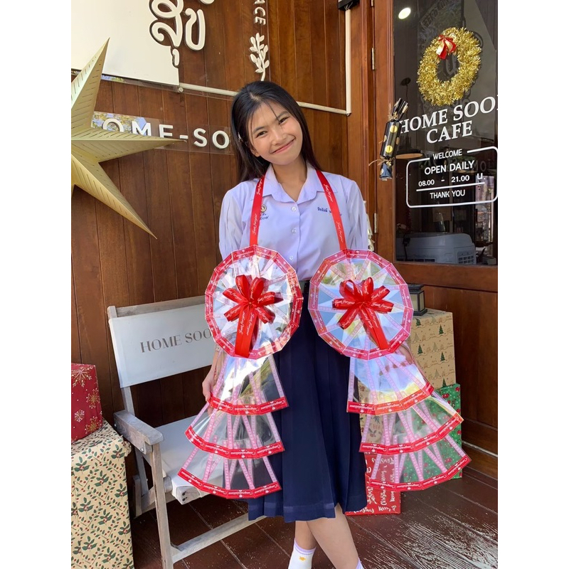 พวงมาลัยใส่เงิน รุ่น 50 ซอง