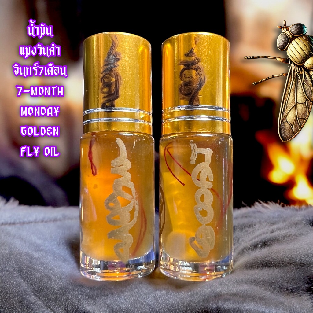 น้ำมันแมงวันคำจันทร์7เดือน, อาจารย์โอ ศักดา, สำนักบ้านต้องมนต์ 7-Month Monday Golden Fly Oil by Arjarn O Sakda, Ban Tong