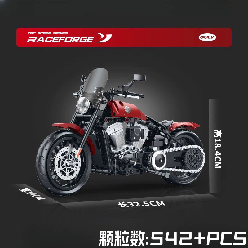 พร้อมส่ง🇹🇭 บล็อค ตัวต่อ รถ มอเตอร์ไซต์ Motorcycle receforge รถคลาสสิก bigbike รถเท่ ของเล่นเท่ ของขว