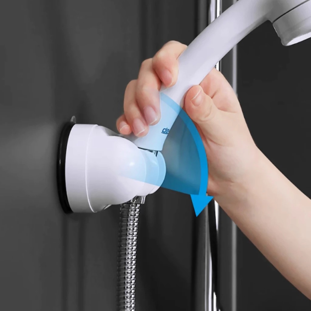 DeHUB Shower Head Holder 60 Tilting - S60 แขวนฝักบัว สายชำระ ติดผนังห้องน้ำ ไม่ต้องเจาะ ย้ายจุดได้