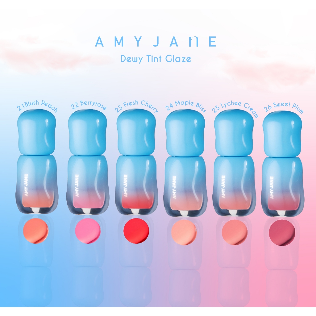 AMYJANE Lip Gloss ลิปกลอส เนื้อบางเบา ติดทนนาน