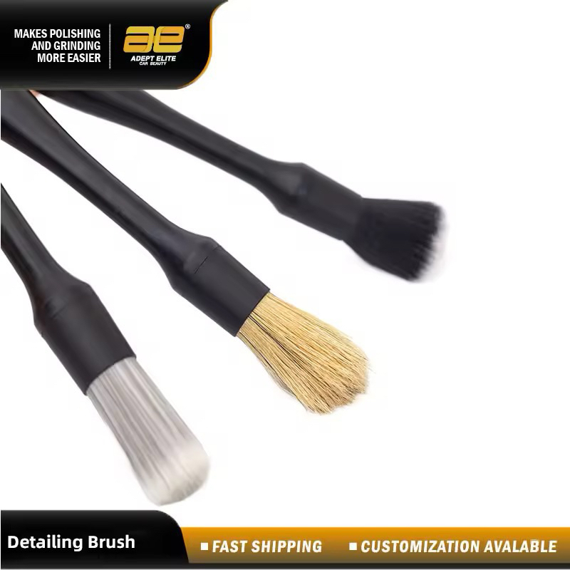 [พร้อมส่ง]ชุดแปรงดีเทลลิ่งรถยนต์ Car Detailing brush set3ชิ้น บรรจุกล่องBox Set