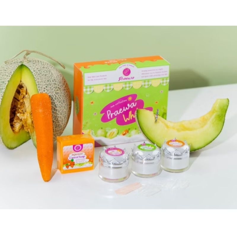ครบเซต (1กล่อง) ครีมแพรวาไวท์ Praewa White แพ็คเกจใหม่**พร้อมกล่อง