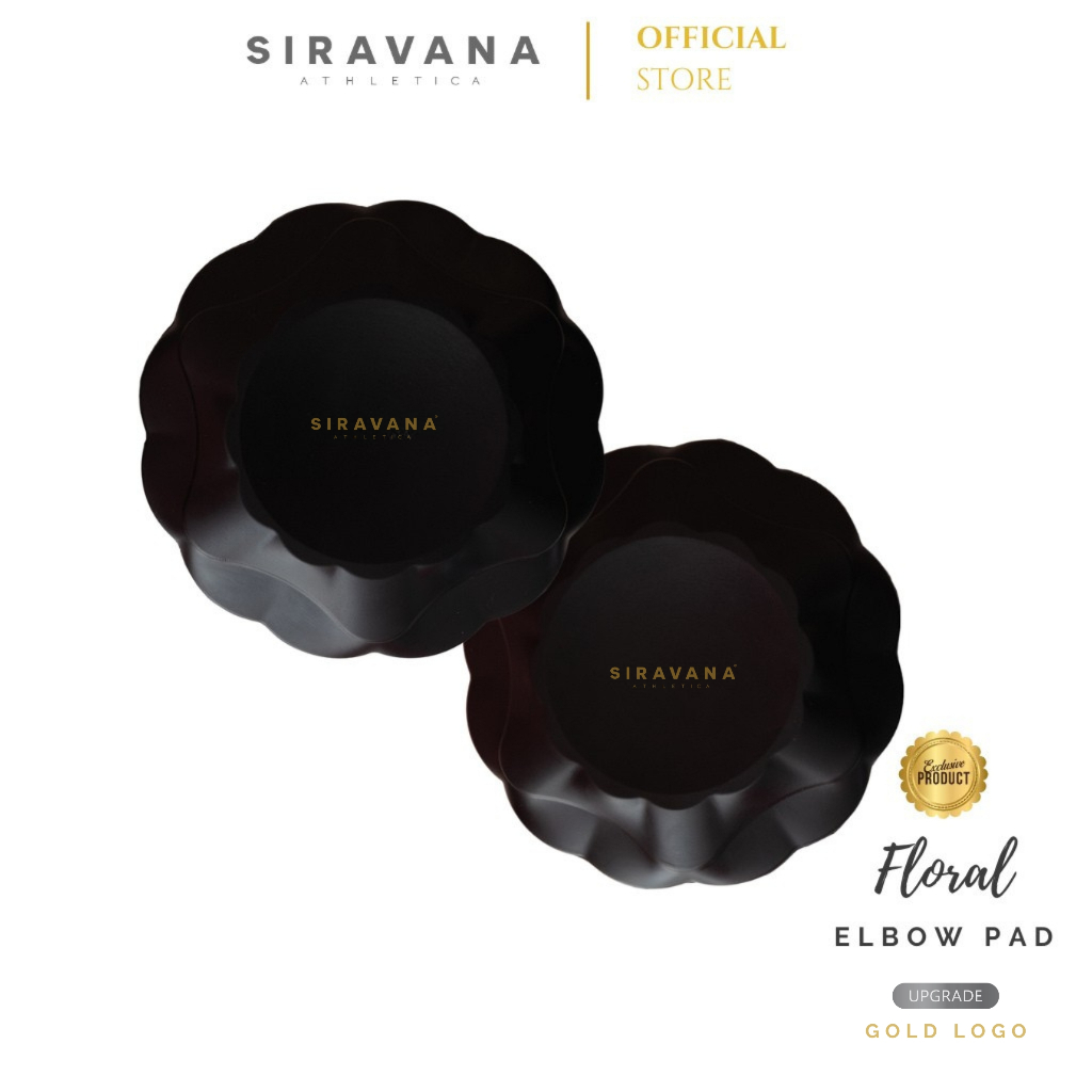 SIRAVANA แผ่นรองข้อศอก แผ่นรองเข่า รุ่น Floral Yoga elbow pad 1 คู่/1 pair