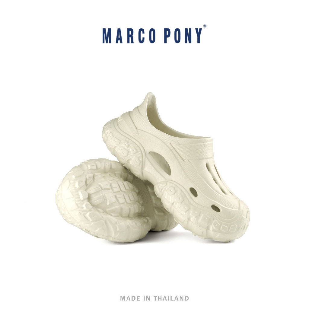 Marco Pony รองเท้าแตะแบบสวม รองเท้าพื้นนิ่ม สามารถใส่ได้ผู้ชายและผู้หญิง ยาง EVA พื้นหนานุ่ม Size 37-43 รุ่น MH9026