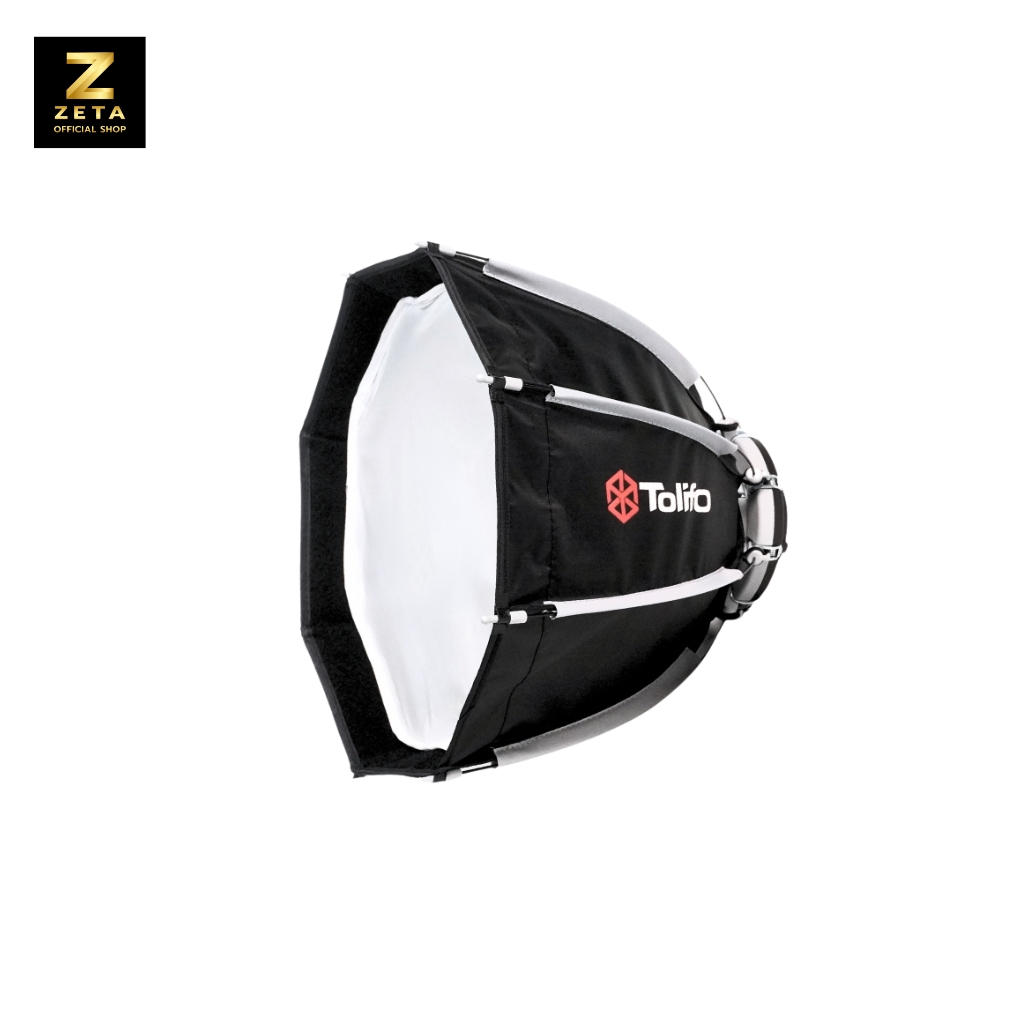 Tolifo 30cm Octagon Softbox with Grid โคมร่ม 8 เหลี่ยม สำหรับไฟสตูดิโอ รองรับ Mini Bowen Mount