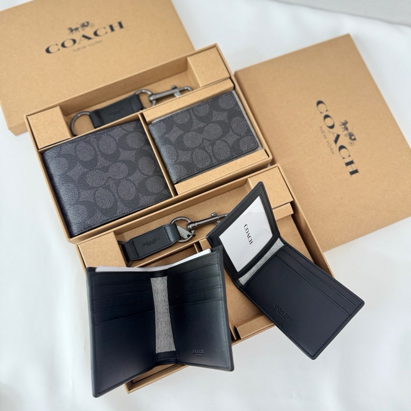 ✴️แท้ 💯% BOXED COMPACT ID WALLET GIFT SET F37885/F37944/F41346