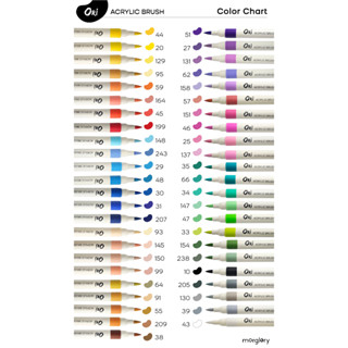 [แยกแท่ง] ORI Acrylic Brush ปากกาโอริ อะคริลิค แยกสี