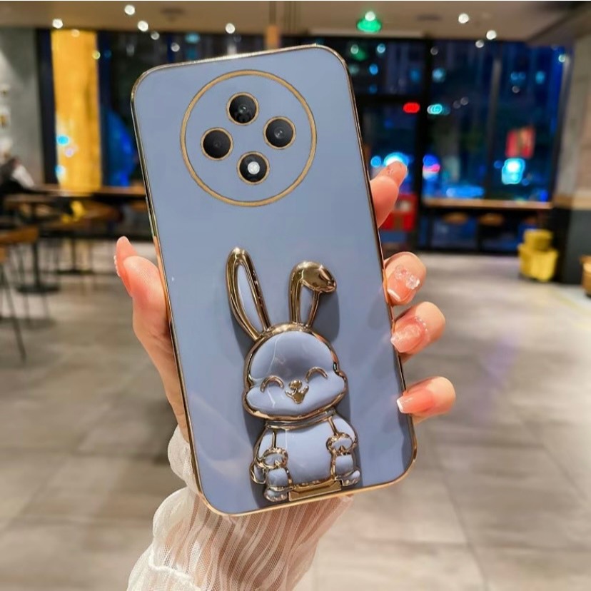 เคส สำหรับรุ่น Xiaomi Mi15T และ Redmi14C 15C Poco C75 กระต่าย ขาตั้งได้ ฝาหลัง นิ่ม ลายน่ารัก เคสโทรศัพท์ FOR REDMI 15C - รูปที่ 6