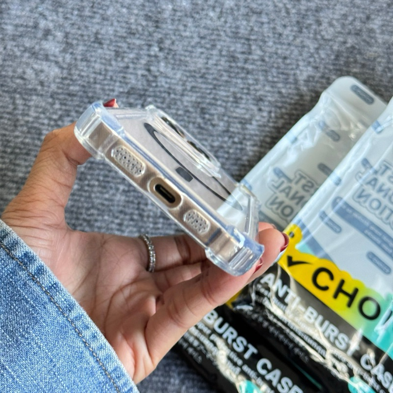 เคสใส Magnetic มุมกันกระแทก เคสสำหรับรุ่นไอโฟน 11 -17 17Air 17pro 17promax - รูปที่ 2