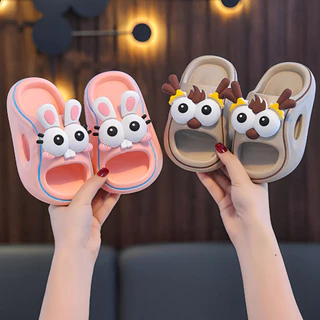 รองเท้าแตะเด็กแบบสวม น้ำหนักเบา พื้นมีกันลื่น นุ่ม ใส่กระชับเท้า Children's slip-on พร้อมส่งในไทย***