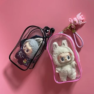 กระเป๋าใส่ลาบูบู้ ตุ๊กตา popmart กันฝุ่น กันเลอะ ขอบซิลอย่างดี ความสูง 18ซม สำหรับแขวน LABUBU V1 V2