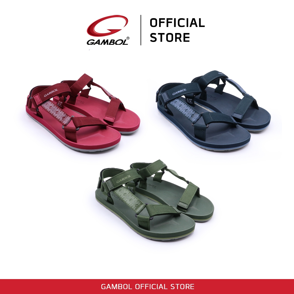 GAMBOL แกมโบล SILK STEP รองเท้าแตะสวมรัดส้นชายหญิง รุ่น GM15018 / GW15018 Size 36-44