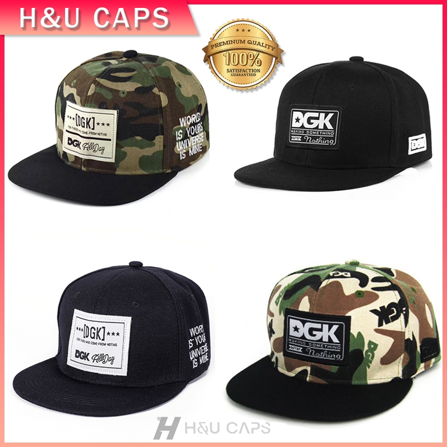 หมวกเบสบอล สไตล์ฮิปฮอป DGK ปักลายตัวอักษร หมวกฮิปฮอป สําหรับผู้หญิง และผู้ชาย แฟชั่น ย้อนยุค หมวกปีกแบน