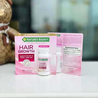 NATURE'S BOUNTY TIMAL SOUTIONS HAIR GROWTH 90แคปซูล วิตามินบำรุงผมให้ยาวไว