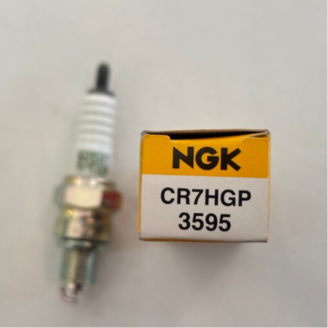 หัวเทียนเข็ม NGK CR7HGP 3595 G-Power Platinum MIO Smash Let’s D-Tracker125-150 KLX125-150 Wave100รหั