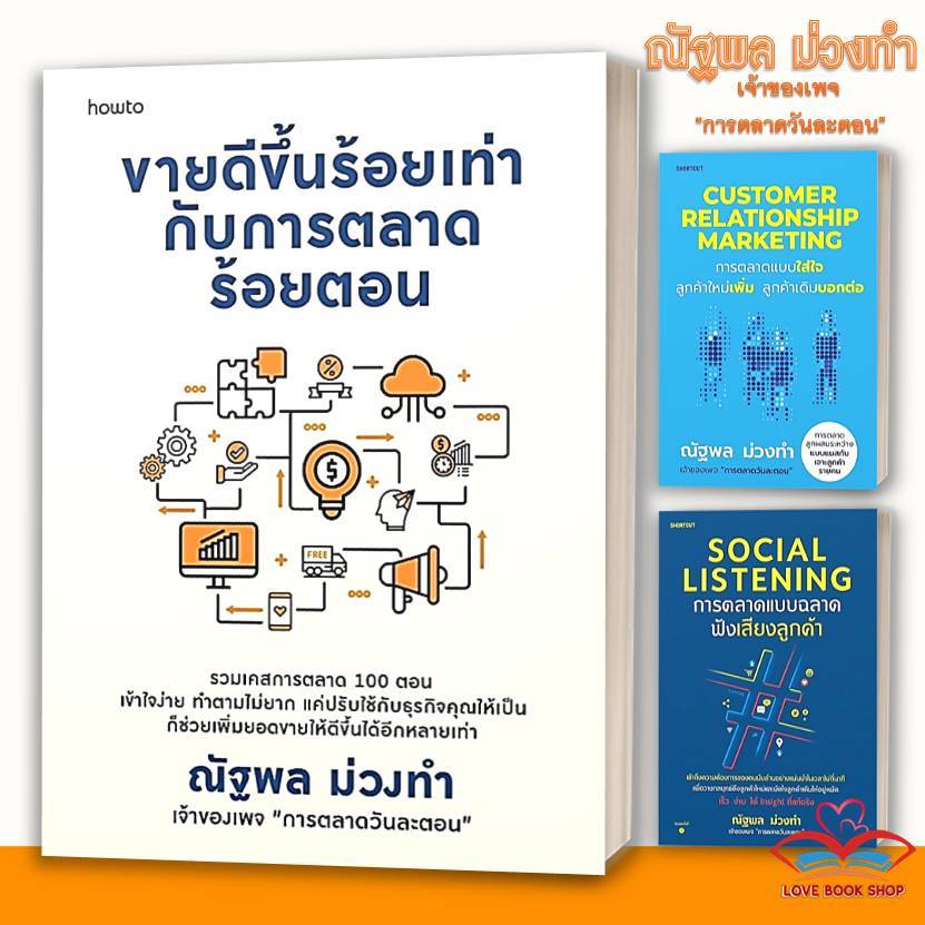 รวมหนังสือ ณัฐพล ม่วงทำ ขายดีขึ้นร้อยเท่ากับการตลาดร้อยตอน,Customer Relationship,Social Listening