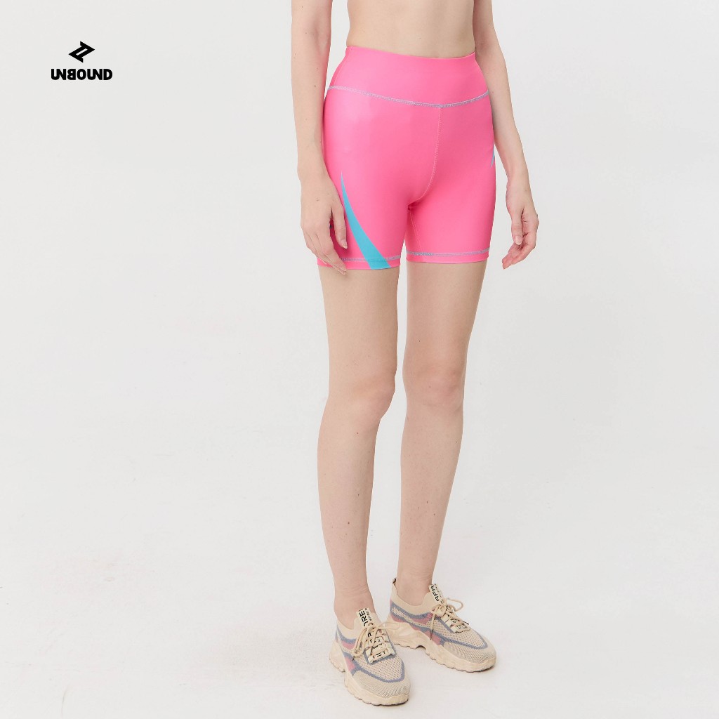 UNBOUND ASTRO CAMO COMET BIKE SHORTS (PINK) กางเกงเลคกิ้งขาสั้นสีชมพู