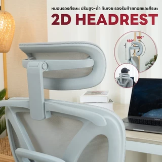 DESKSPACE เก้าอี้ทำงานเพื่อสุขภาพ รุ่น Stellar Ergonomic Chair เบาะนั่งตาข่ายเสริมฟองน้ำ พนักพิงปรับความสูงได้ 4 ระดับ