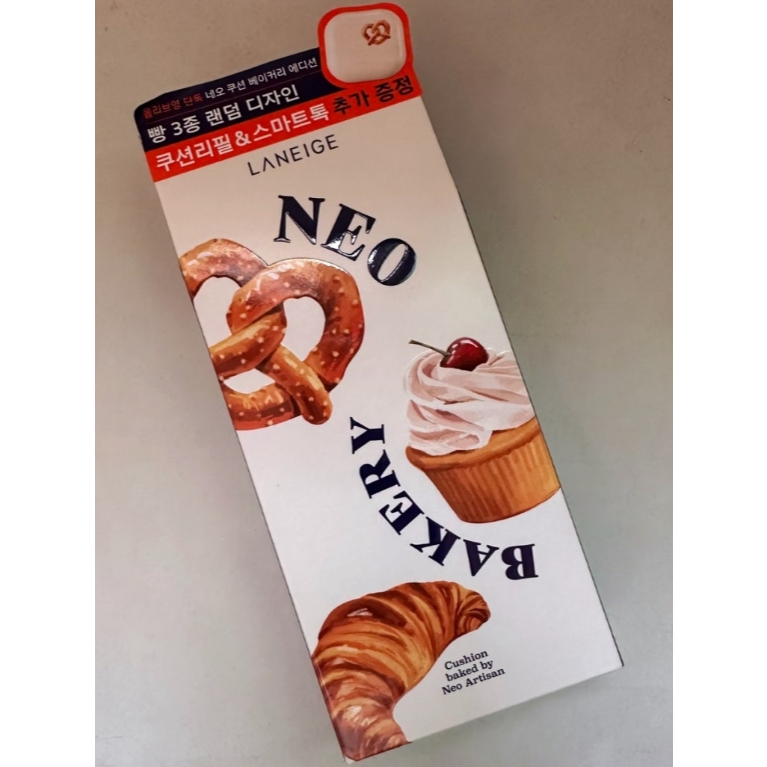Laneige Neo Cushion Matte SPF 46+ PA++ 15g*2 + Grip Tok (Bakery Edition) - 1 Original + 1 Refill