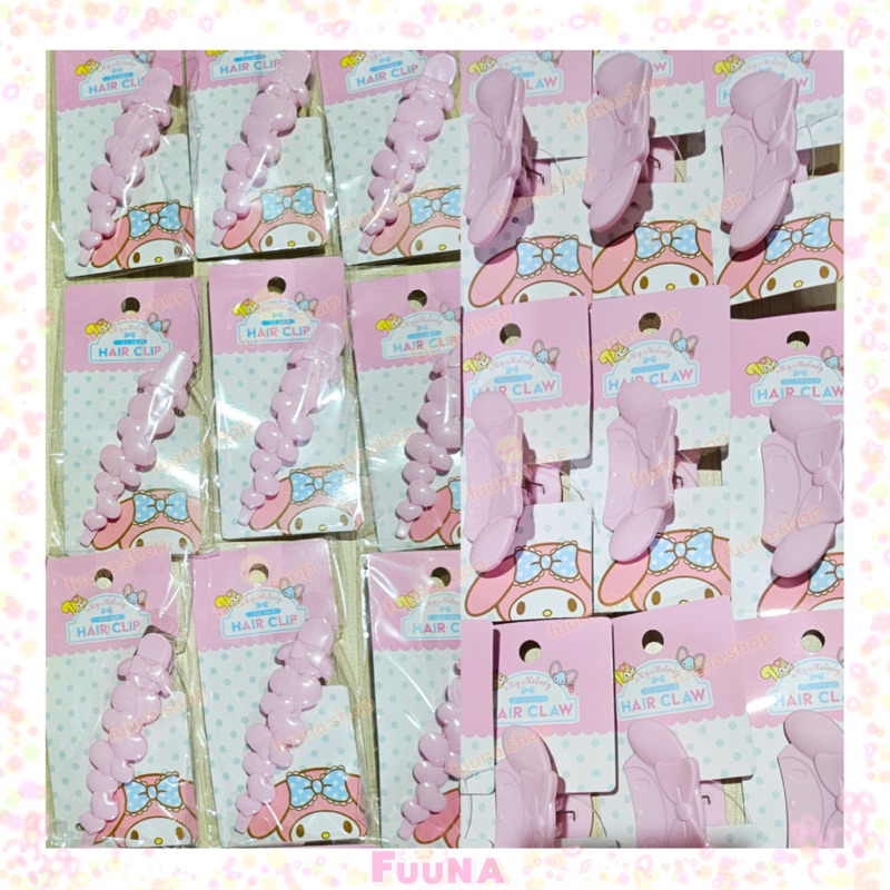 Sanrio กิ๊บสีชมพู กิ๊บง่าม กิ๊บงับ กิ๊บปากเป็ด กิ๊บเป๊ะแป๊ะ ของแท้จากญี่ปุ่น