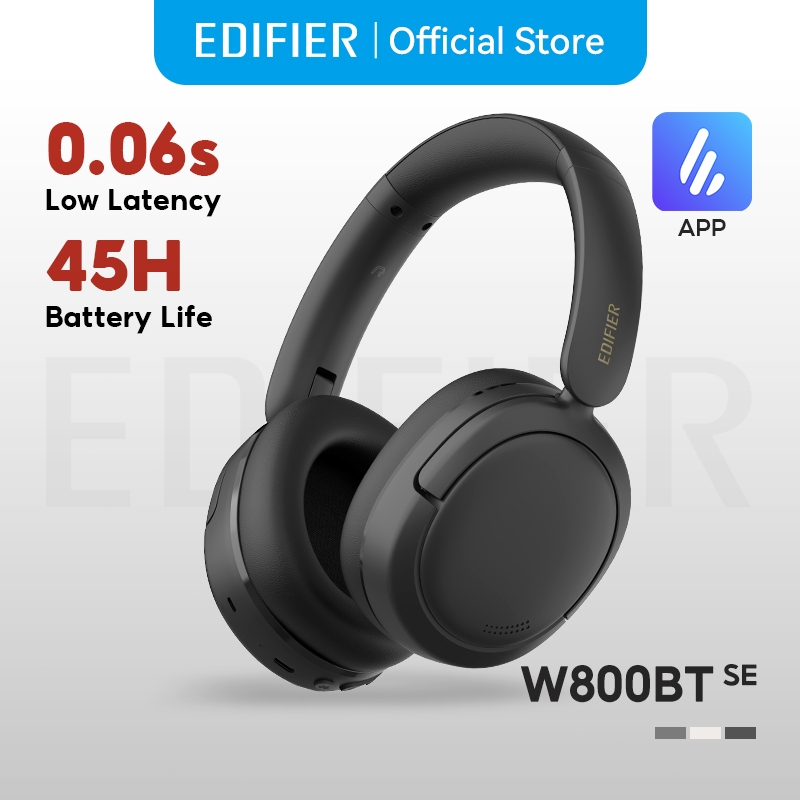 Edifier W800BT SE หูฟังไร้สายแบบครอบหู Bluetooth V5.4 ระยะเวลาเล่น 45 ชั่วโมง SBC