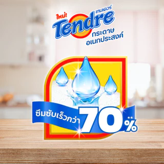 เทนเดอร์ กระดาษอเนกประสงค์แบบแผ่น 200 แผ่น แพ็ค 1 ห่อ Tendre Multipupose Hanging 200 Sheets
