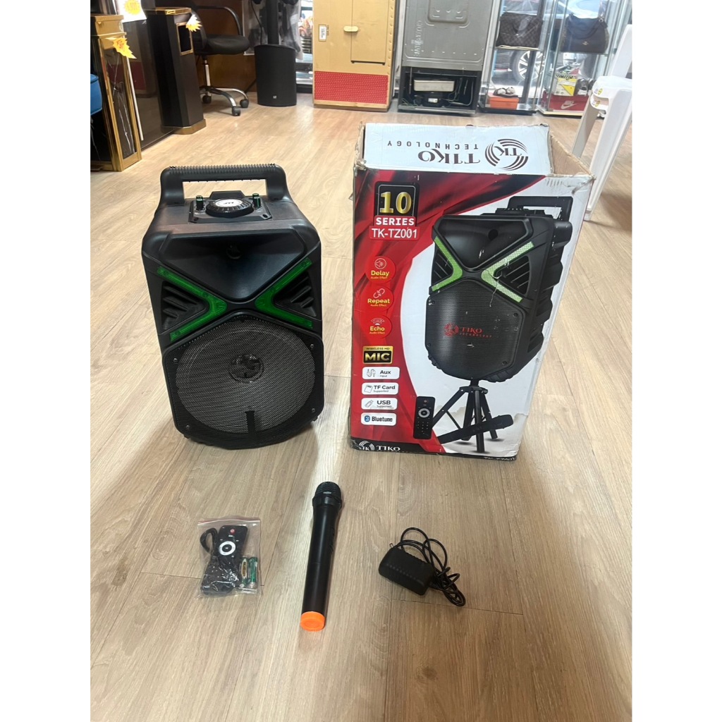 ลำโพงบลูทูธพร้อมไมค์ Tiko รุ่น TK-TZ001 สีดำมือสอง