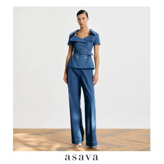 [asava ss25] Rowyn Straight-Leg Denim Pants กางเกงผู้หญิง ขา…