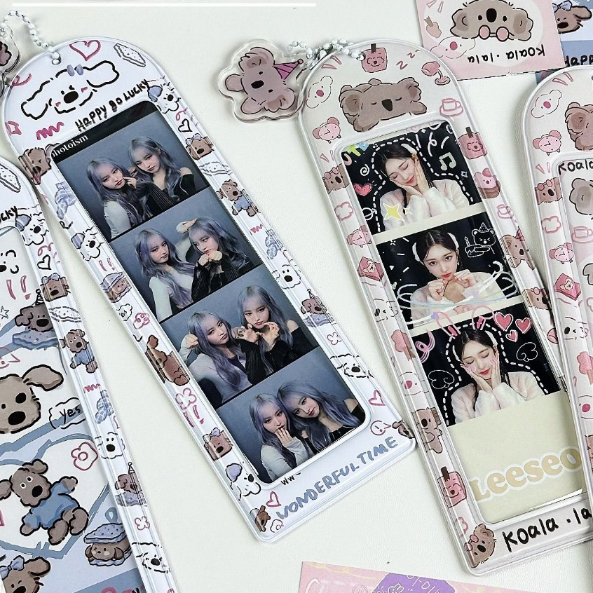 🐨 พร้อมส่ง 🐶 Funtory เฟรมการ์ด Puppy Koala โฟโต้บูธ เฟรมการ์ดยาว Photo Booth ห้อยกระเป๋า