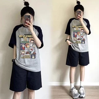 เสื้อยืดแฟชั่นผู้หญิงกําลังฮิตใหม่ล่าสุด oversize เสื้อผ้าคนอ้วนไซส์ใหญ่ เสื้อโอเวอร์ไซส์เกาหลี ลายการ์ตูนน่ารักๆ สวยๆ
