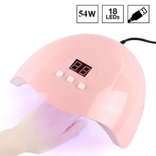 💖พร้อมส่ง💖ชุดทําเล็บเจล 54W เครื่องอบเล็บ UV LED ชุดทําเล็บเจลครบชุด สีเจล5/10/15ขวด+Top+Base อุปกรณ์ทำเล็บเจล