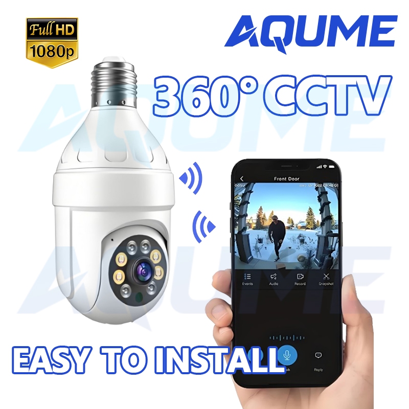 CCTVความละเอียดสูง360°อินฟราเรด กล้องรักษาความปลอดภัย Wifi กล้อง IP ระยะไกล กล้องหลอดไฟ กล้องวงจรปิด