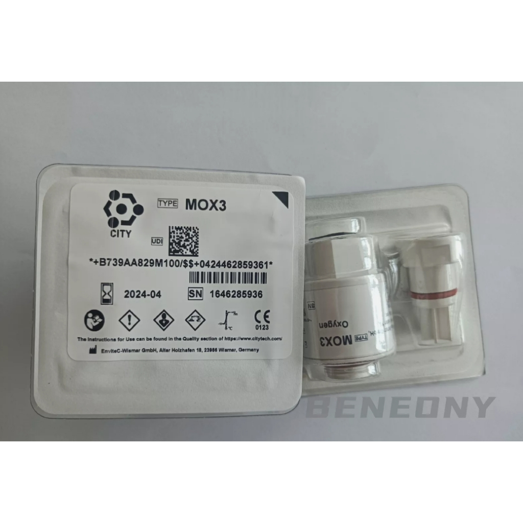 เซ็นเซอร์ออกซิเจน MOX3/MOX-03/MOX-3 สำหรับเครื่องช่วยหายใจ Mindray Synovent E3 / E5 / SV300 ของแท้ ว