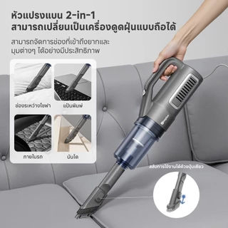 Simplus x PP Krit 17000pa มีเครื่องดูดฝุ่นแบบมีสายที่มีกำลังดูดสูง สายยาว 4 เมตร อุปกรณ์เสริม 11ชิ้น XCQH008