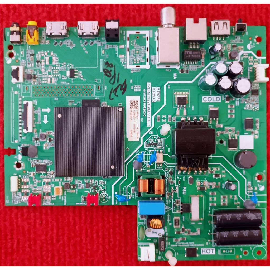 เมนบอร์ดทีวี TCL รุ่น 32S66A  พาสบอร์ด TPD.MT9221T.PB775