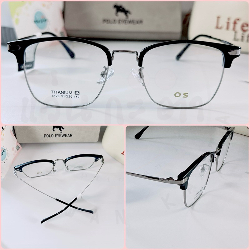 กรอบแว่นตา แว่นสายตา Titanium IP 8126 แว่นกรองแสง ออโต้ บลูบล็อค เปลี่ยนสี ตัดเลนส์สายตา - รูปที่ 7