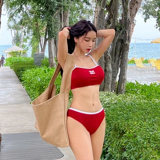 ชุดว่ายน้ําบิกินี่ ทูพีช ชุดบิกินี่ สไตล์เกาหลี swimming มีฟองน้ำ beach#0458