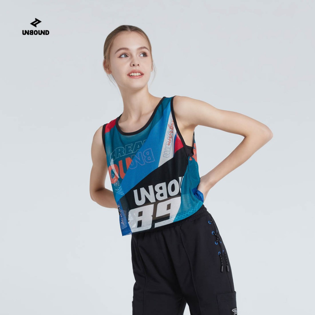 UNBOUND RACING TANS TANK TOP เสื้อกล้ามวิ่ง ผ้าตาข่าย คลุมสปอร์ตบรา ออกกำลังกาย วิ่ง ฟิตเนส เบาใส่สบ