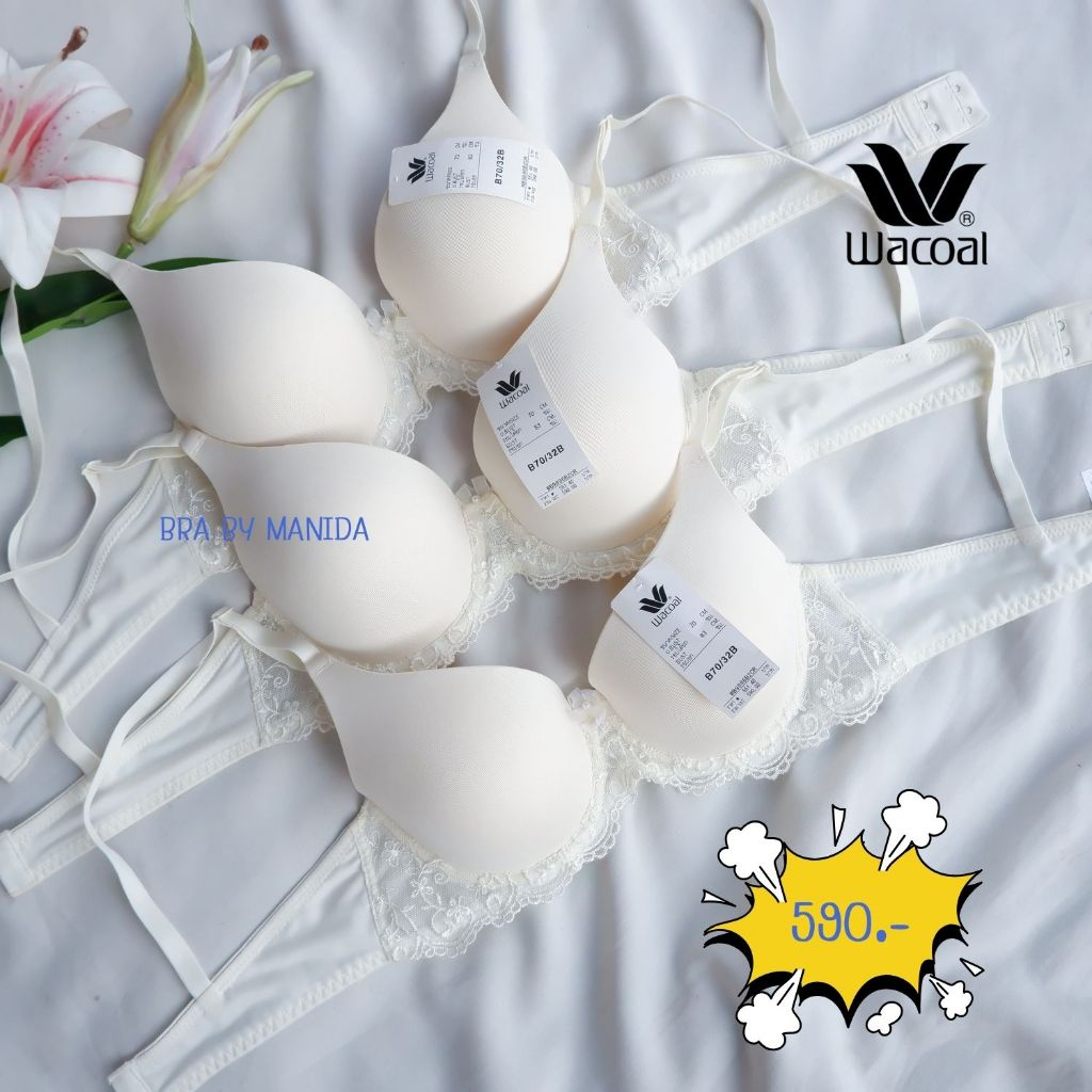 WACOAL Basic Bra เสื้อชั้นใน รุ่น WB9896 บราเสริมโครง เสริมฟองน้ำ  590 บาท