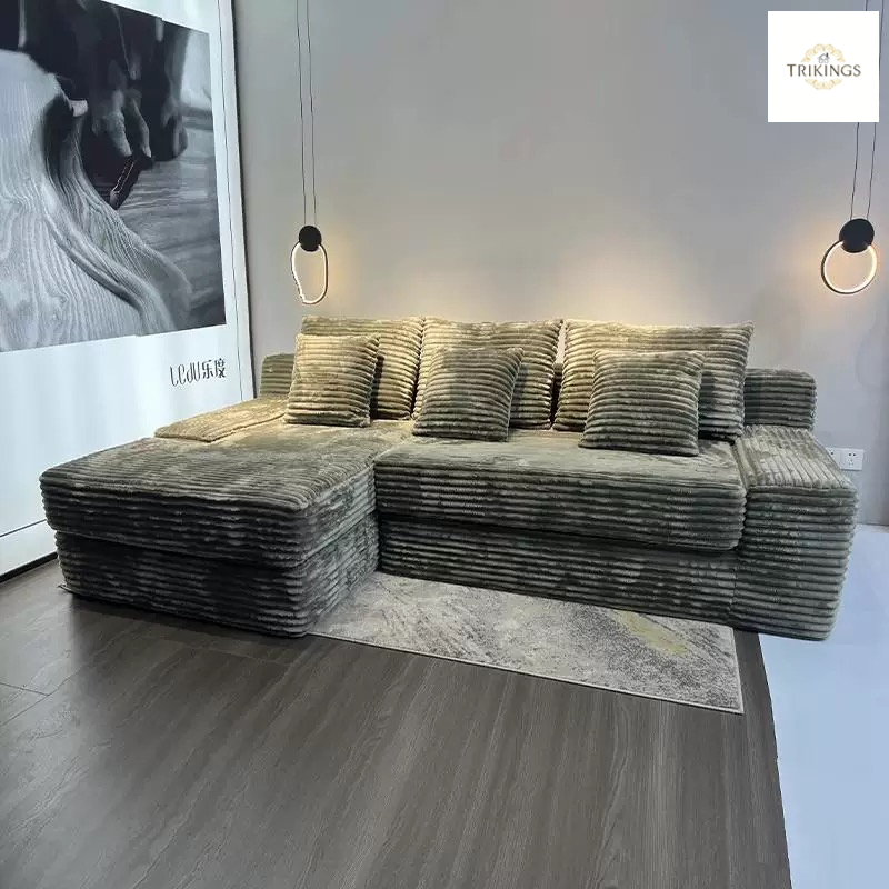 Trikings Home sofa bed โซฟาปรับนอน โซฟาเบด โซฟาสีเขียว sofa minimal