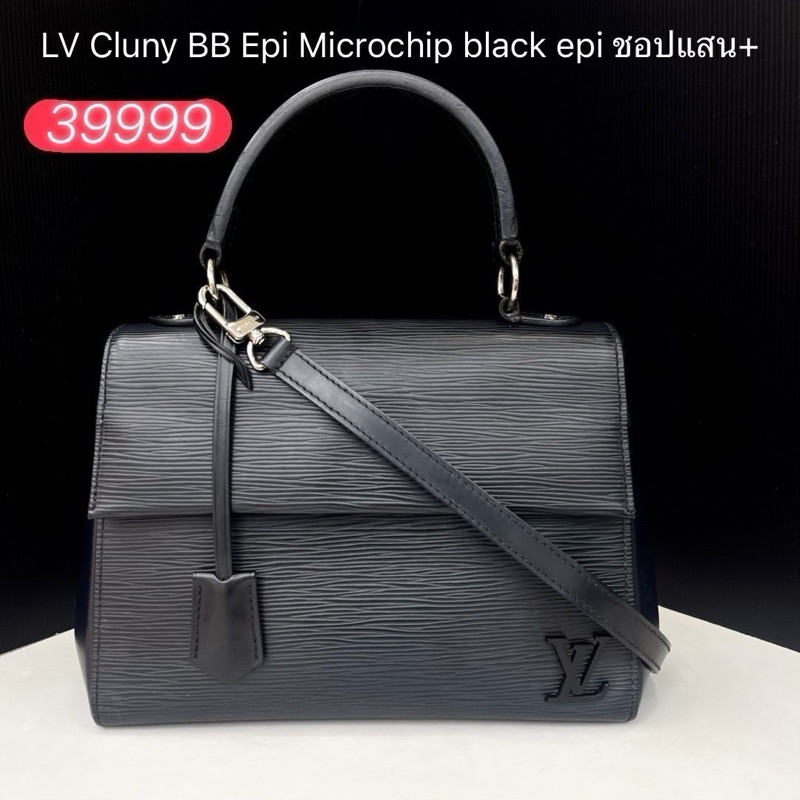 LV Cluny BB Epi Microchip black Epi 2017