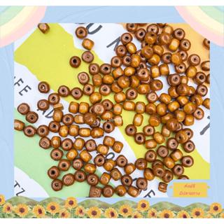 ลูกปัดไม้สำหรับทำเครื่องประดับ 6 มิลลิเมตร 10กรัม/100เม็ด  D…