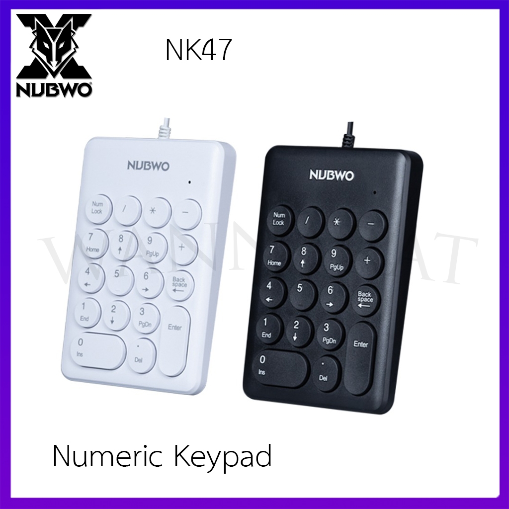 Nubwo NK47 Numeric Keypad usb18Keys แป้มพิมพ์ตัวเลข