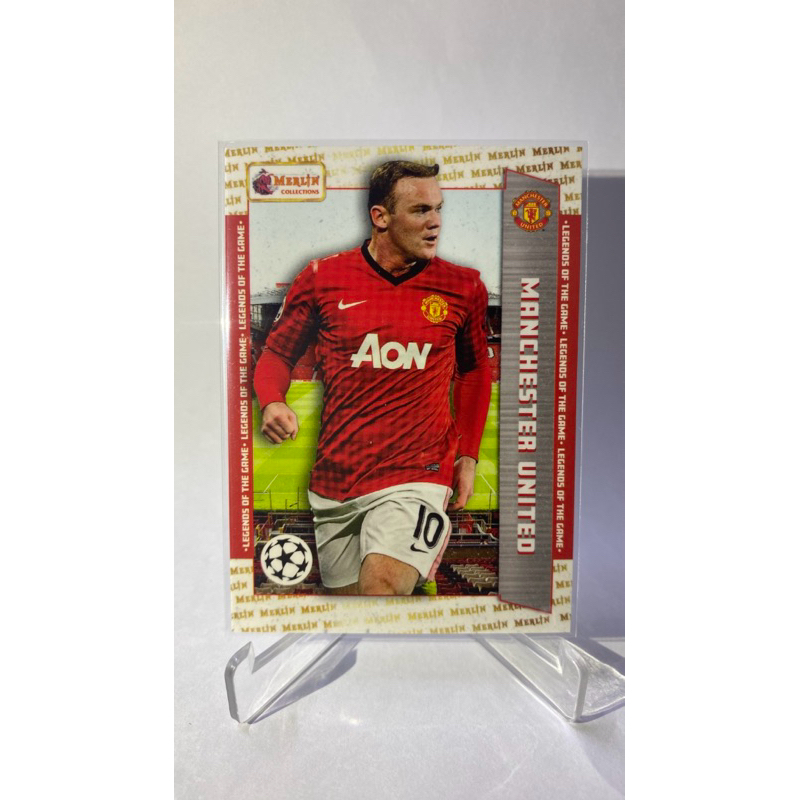 การ์ดนักฟุตบอล Wayne Rooney MANCHESTER UNITED TOPPS MERLIN 2023