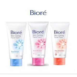 ***พร้อมส่ง*** โฟมล้างหน้าบิโอเร Biore Skin Caring Facial Foam 100กรัม 4สูตร และBiore บิโอเร สปีดี้ ไมเซลล่า โฟม 90 กรัม