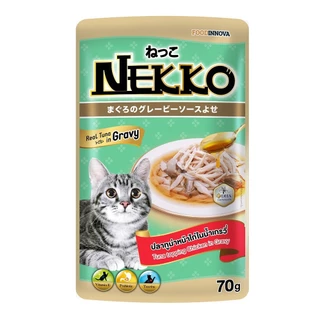 Nekko เพาซ์ (ยกโหล 12 ซอง) อาหารเปียกแมวเน็กโกะ 70g.