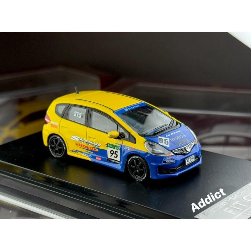 🔹HONDA JAZZ GE8 RS second-generation Fit diecast model Spoon Scale 1:64 ยี่ห้อ Street Weapon